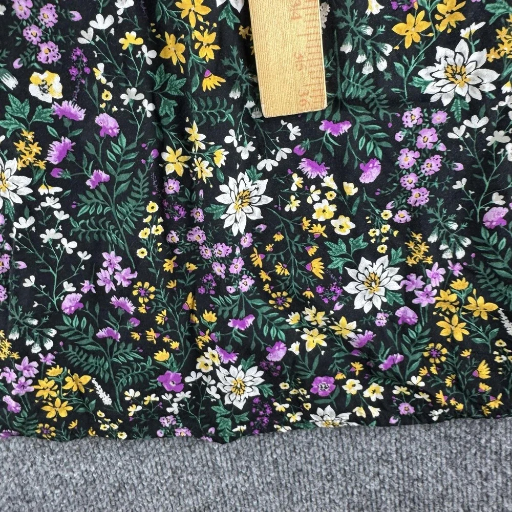 Old Navy Dress Womens S Black Floral Maxi Sundress Boho Cottagecore Garden Party - Picture 6 of 7